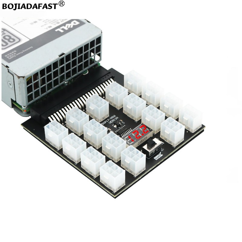 17 * PCI-E 6Pin Connector Brea - 2400W Server Psu Breakout Board 评论和价格